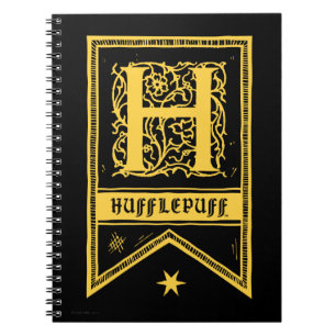 Carnet Harry Potter   Hufflepuff Monogram Banner