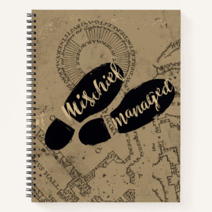 Carnet Harry Potter   MISCHIEF MANAGED™ Mappage Empreinte
