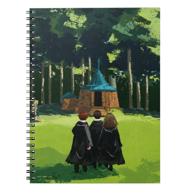 Carnet HARRY POTTER™, Ron, & Hermione à Hagrid's Hut (Devant)