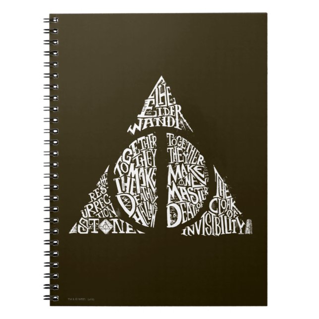Carnet Harry Potter Spell | HAUTEUR DE MORT Typographie G (Devant)