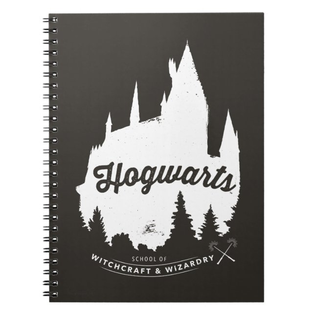 Carnet Harry Potter | Typographie du château de Poudlard™ (Devant)