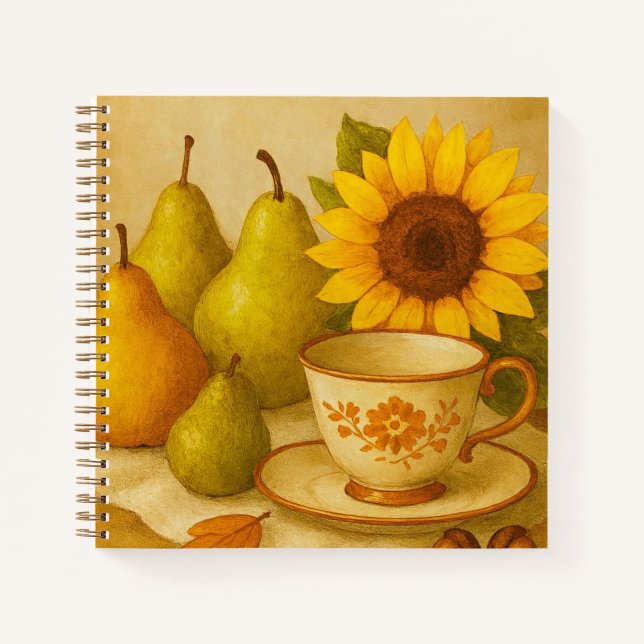 Carnet Harvest Still Life — Réflexions d'automne (Devant)