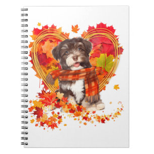 Carnet Havanais Au Coeur Fait De Feuilles D'Automne