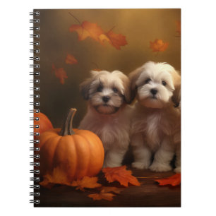 Carnet Havanais chiot automne ravi Citrouille