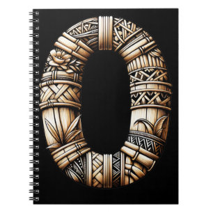 Carnet Hawaïen Polynésien Lettre Aloha O Initiale Personn