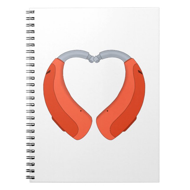 Carnet Heart Shaped Hearing Aid (Devant)