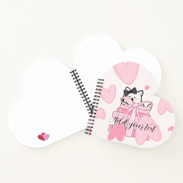 Carnet Heart Shaped Spiral Notebook – Customize Your Love (Intérieur)