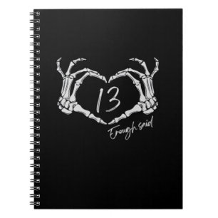 Carnet Heart Skeleton Main Classic