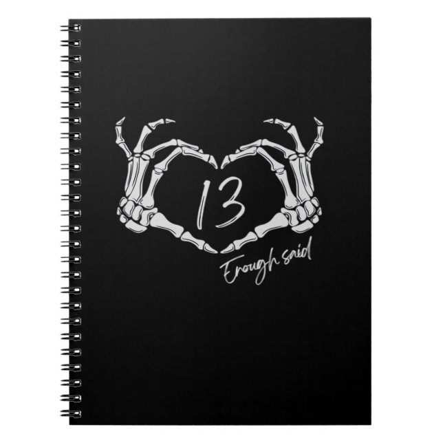 Carnet Heart Skeleton Main Classic (Devant)