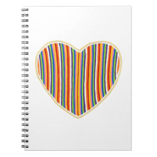 Carnet Heart Stripes