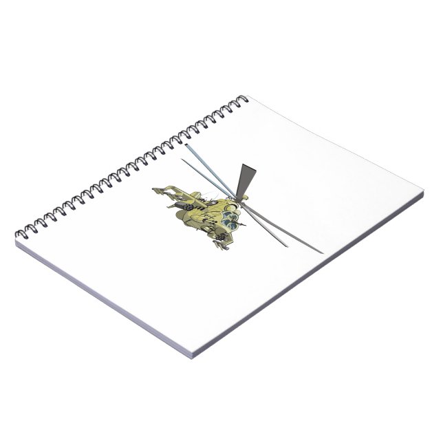 Carnet Hélicoptère de dessin animé "Hind" (Côté gauche)