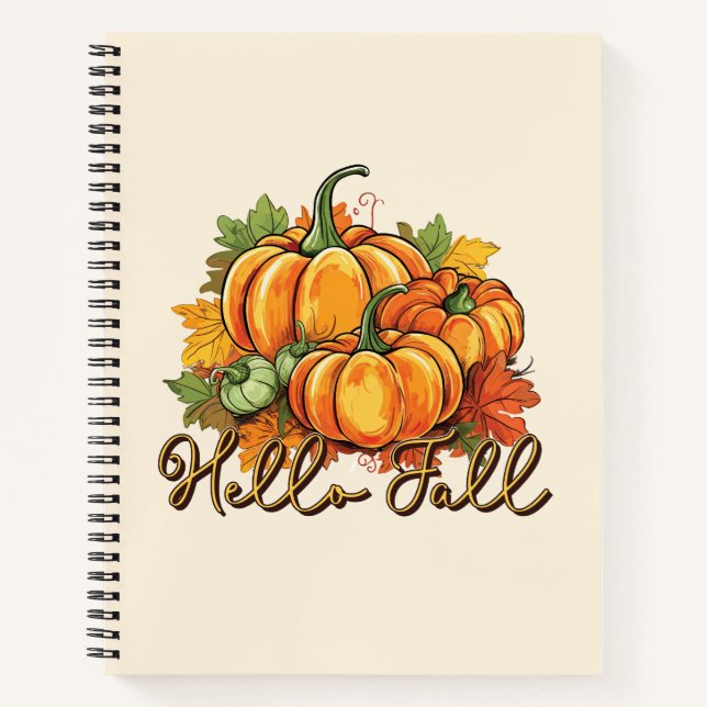 Carnet Hello Fall - Cosy Citrouille Patch (Devant)