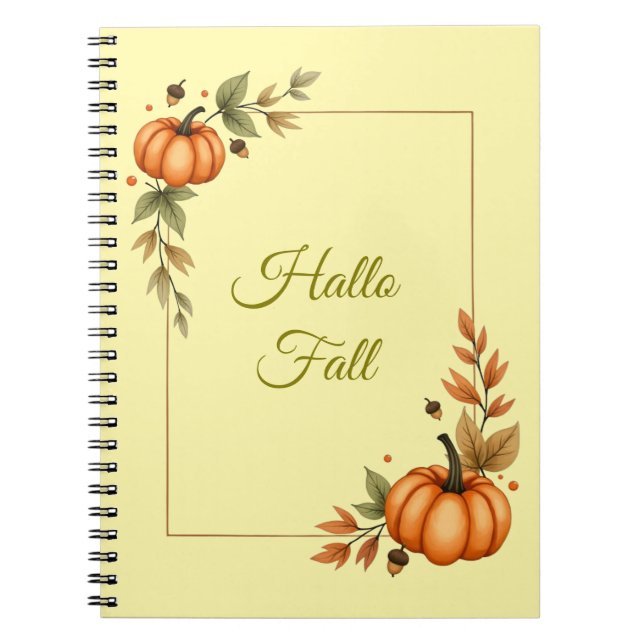 Carnet Hello Fall Watercolor Cosy (Devant)
