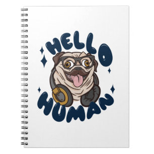 Carnet Hello human Cute dog