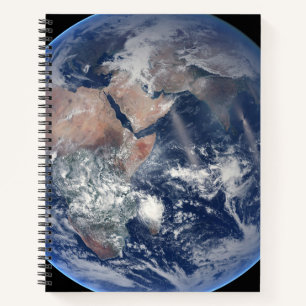 Carnet Hémisphère Est Sur La Planète Terre.