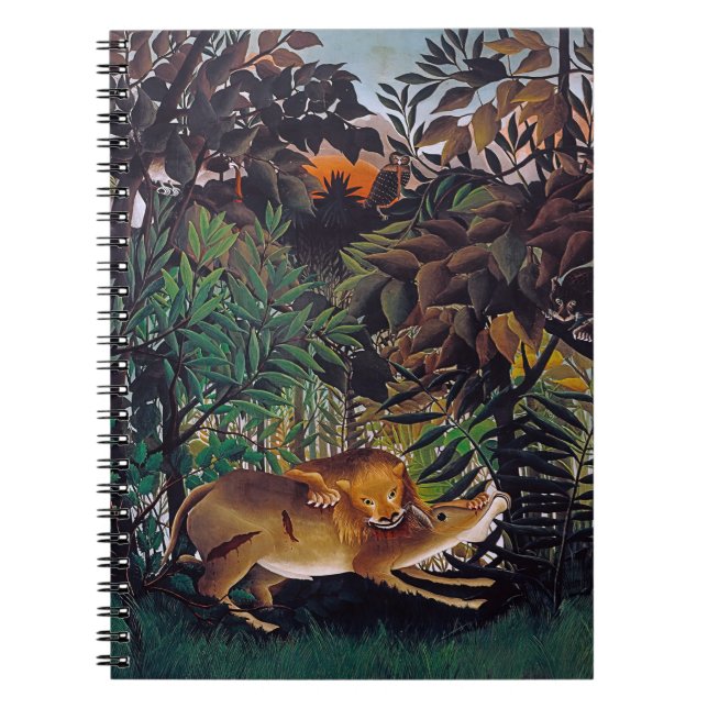 Carnet Henri Rousseau - Le lion affamé (Devant)