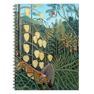 Carnet Henri Rousseau - Tigre et buffle se battant