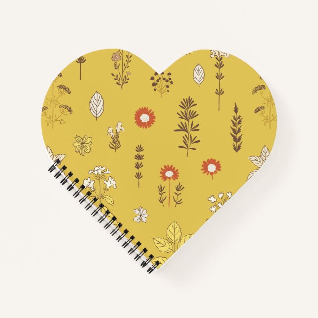 Carnet Herbes rustiques Brown jaune (Devant)