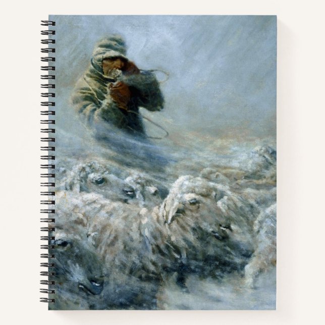 Carnet Herder de mouton, tempête par Newell Convers Wyeth (Devant)