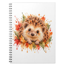 Hérisson d'automne – Faune sauvage à l'aquarelle r