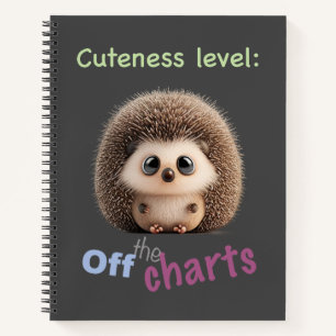 Carnet Hérisson niveau mignon adorable citation drôle