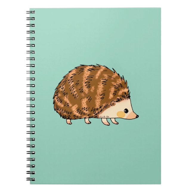 Carnet Hérisson Whimsical - animal boisé mignon (Devant)