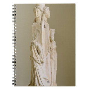 Carnet Herm triforme de Hecate, sculpture de marbre, pe