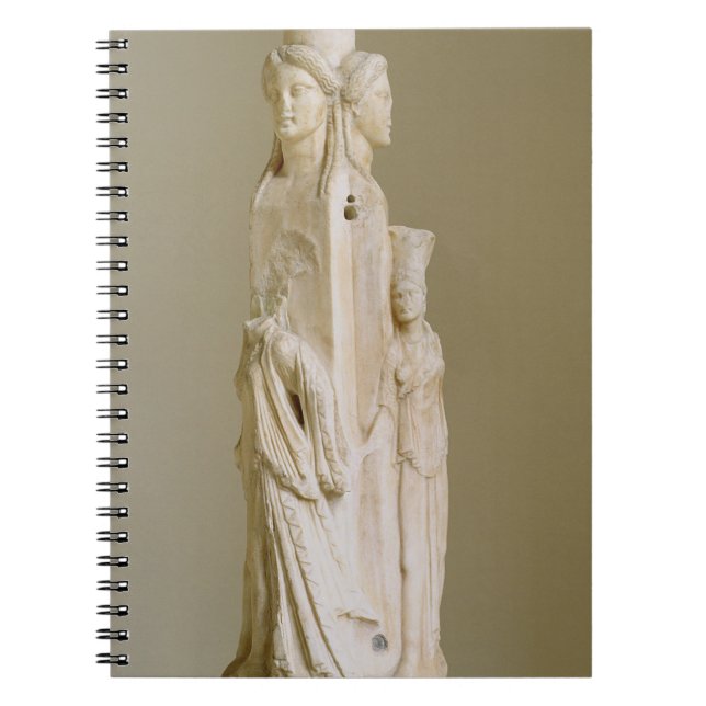 Carnet Herm triforme de Hecate, sculpture de marbre, pe (Devant)