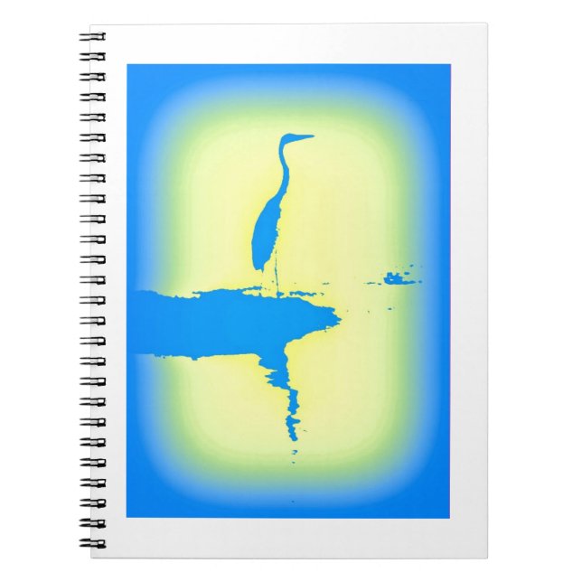 Carnet héron bleu (Devant)