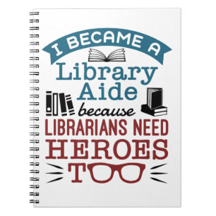 Carnet Héros de l'aide de bibliothèque amusant dire