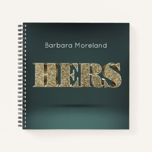 Carnet HERS 3D Or Personnalisés