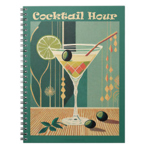 Carnet Heure du cocktail design milieu de siècle