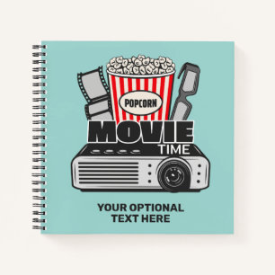 Carnet Heure du film texte et couleur personnalisée
