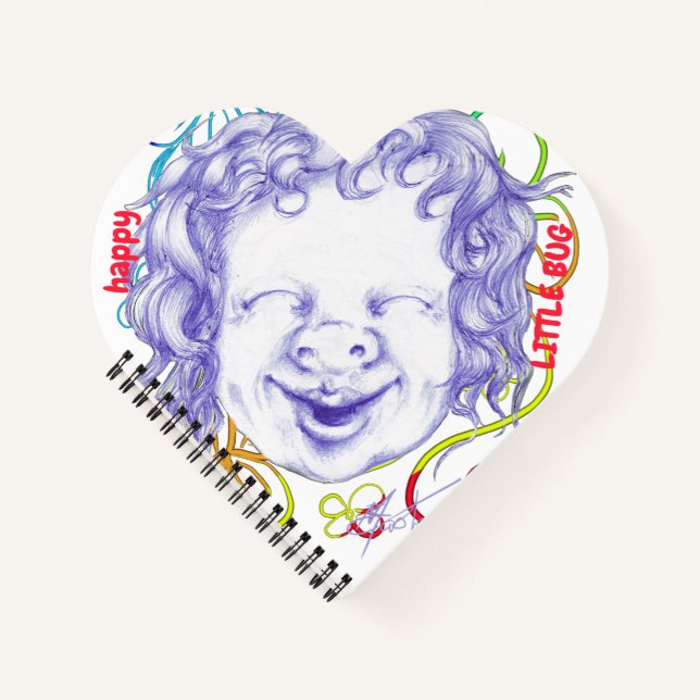 Carnet Heureux et riant de joie  (Devant)