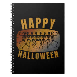 CARNET HEUREUX HALLOWEEN DANSER SKELETON