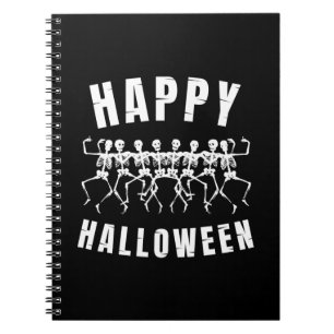 CARNET HEUREUX HALLOWEEN DANSER SKELETONS