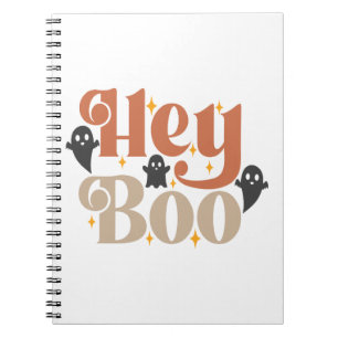 Carnet Hey Boo Boho Halloween Hey Boo Fantôme
