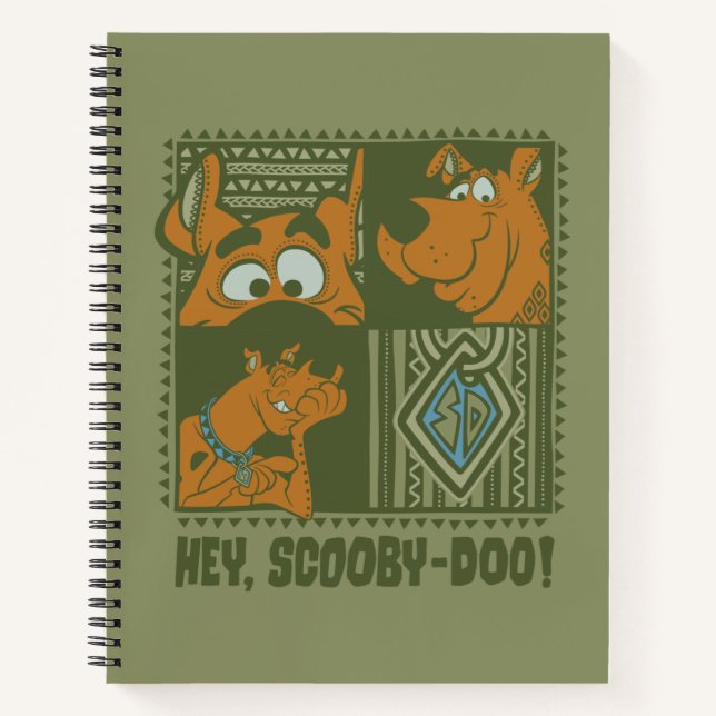 Carnet Hey Scooby-Doo Carré tribal Graphic (Devant)