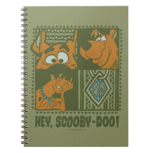 Carnet Hey Scooby-Doo Carré tribal Graphic