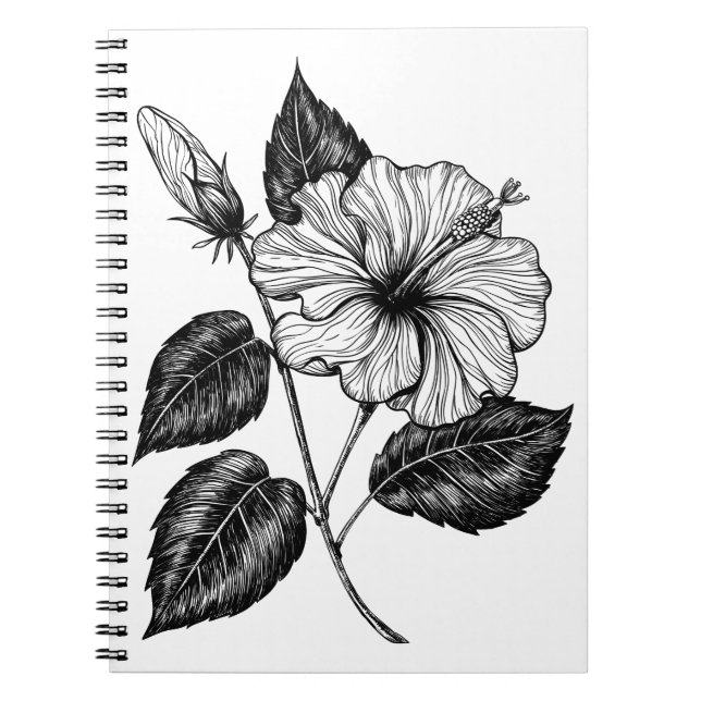Carnet Hibiscus fleur II (Devant)