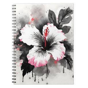 Carnet Hibiscus - Fleurs aquarelles