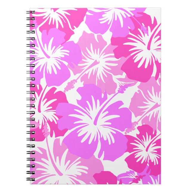 Carnet Hibiscus Hawaiian Floral Aloha Chemise Imprimer (Devant)