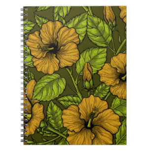 Carnet hibiscus jaune