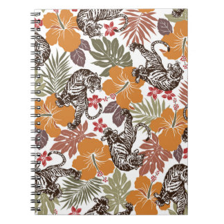 Carnet Hibiscus Tiger, Motif exotique.