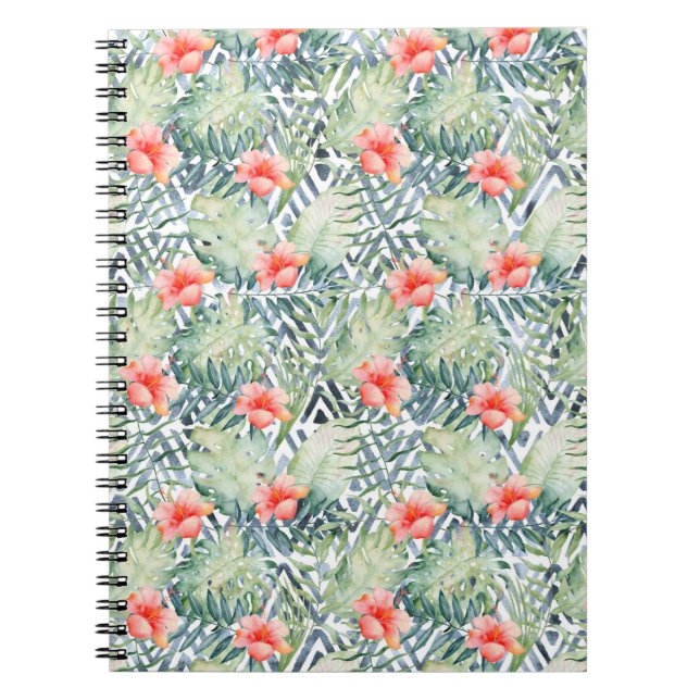 Carnet Hibiscus tropical Floral (Devant)