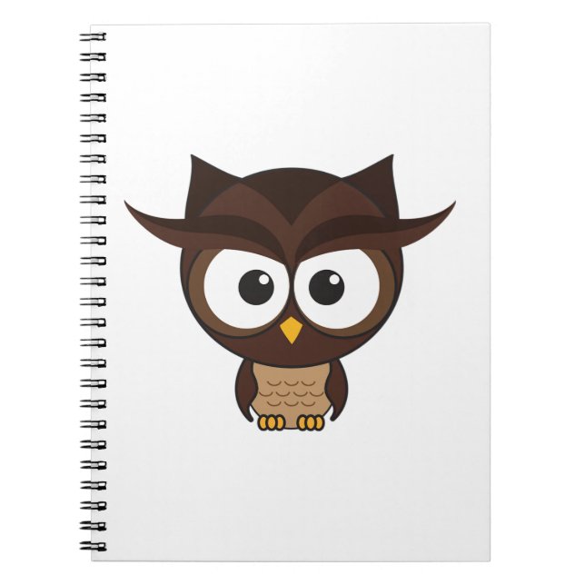 Carnet Hibou brun (Devant)
