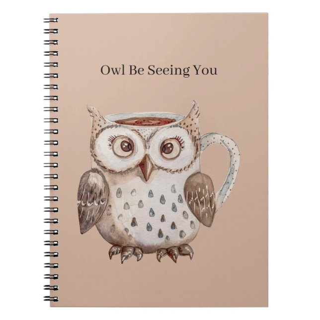Carnet Hibou brun vous verra (Devant)