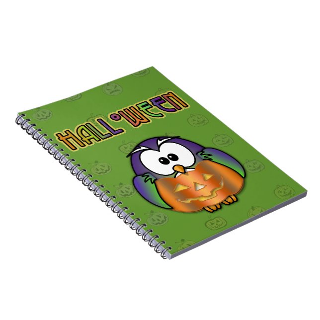Carnet hibou citrouille (Côté Droit)
