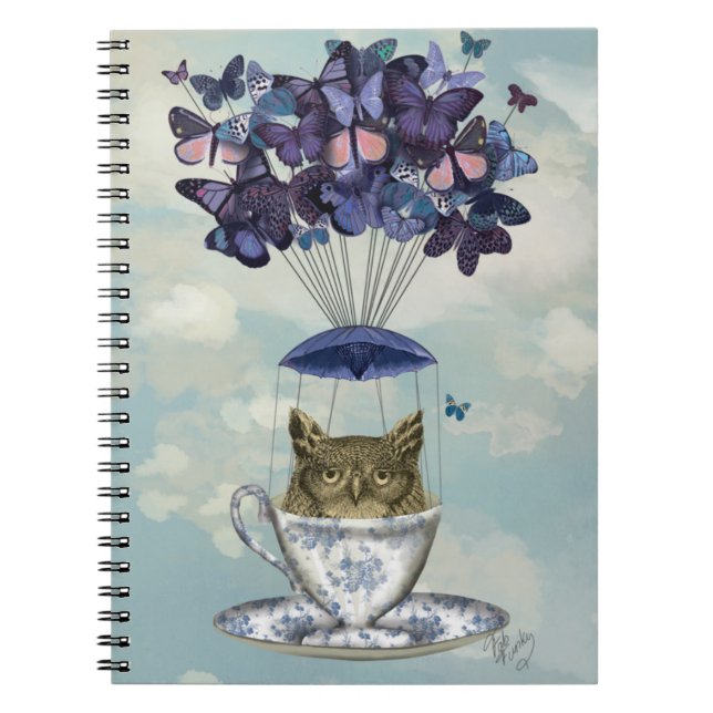 Carnet Hibou dans Teacup 2 (Devant)