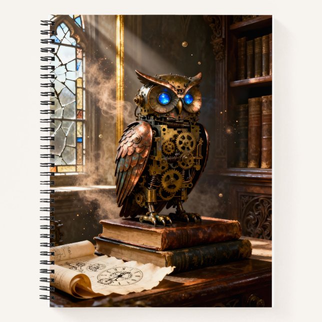 Carnet Hibou de bibliothèque (Devant)